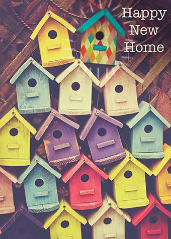 New Home Card - Bird Houses  from The Art Group, English cards in France