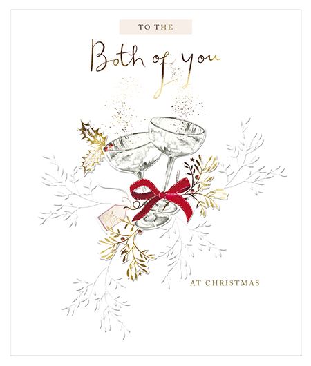 Christmas Card - Both Of You - Coupes & Holly from The Great British Card Company, Advent Calendars in France, English Christmas Cards in France