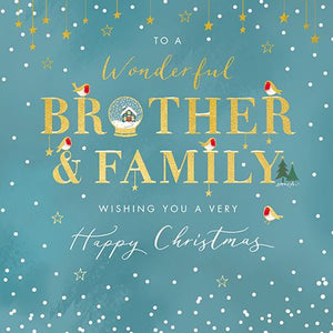Ling Design Christmas Card - Brother and Family - Christmas Wishes, English Christmas Cards in France