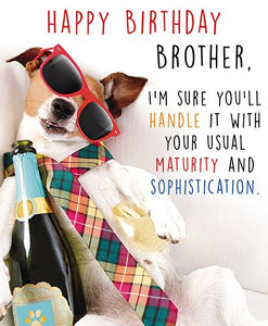 The Great British Card Company Brother Birthday - Maturity & Sophistication