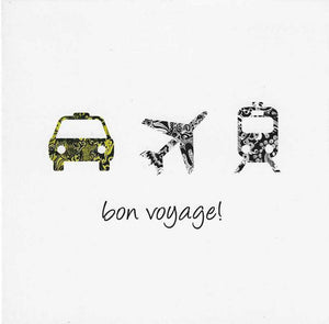 Leaving / Goodbye Card - Plane Trains and Automobile