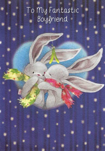 Christmas Card - Boyfriend - Bebunni Hugs & Kisses