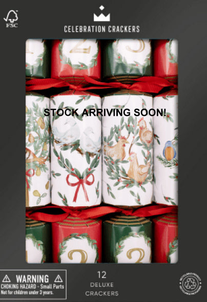 Christmas Crackers - 12 Twelve Days Of Christmas 12 inch Deluxe Christmas Crackers