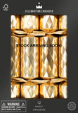 Christmas Crackers - 12 inch Family Gold Diamond Embossed