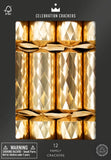 Christmas Crackers - 12 inchFamily Gold Diamond Embossed from Heart and Soul Studio Celebration Crackers, Christmas Crackers in France, Crackers de Noel, Petards de Noel en France, Diablotins en France