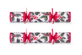 Christmas Crackers - 12 Traditional Holly 12 inch Family Christmas Crackers