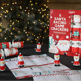 Christmas Crackers - 6 Santa Racing Game 12 inch Crackers from Heart and Soul Studio Celebration Crackers, Christmas Crackers in France, Crackers de Noel, Petards de Noel en France, Diablotins en France