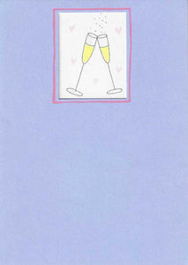 Congratulations Card - Champagne Flutes