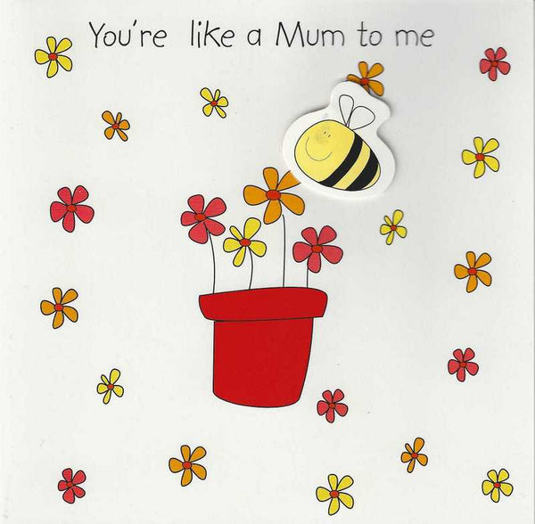 Mother's Day Card - You're like a Mum to me, Mother's day cards in France, Cartes de voeux Fete des Meres