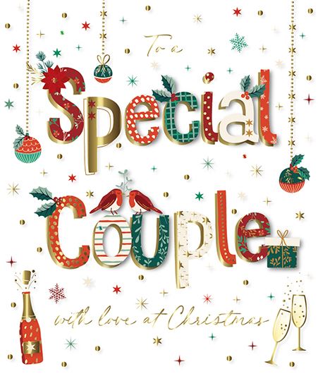 Talking Pictures Christmas Card - Special Couple - Special Couple, English Christmas Cards in France