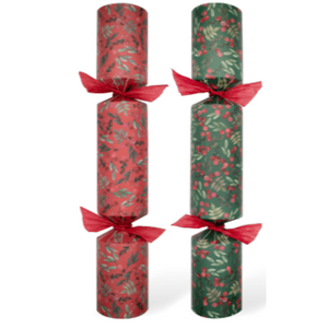 Heart and Soul Studio Celebration Christmas Crackers - Traditional Foliage 12 inch Christmas Crackers, Christmas Crackers in France, Crackers de Noel, Petards de Noel en France, Diablotins en France