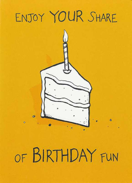 Children's Birthday Card - Share Of Birthday Fun