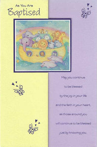 Christening Card - As You are Baptised