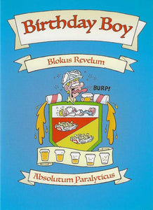 Humour Card - Birthday Boy - Blokus Revelum