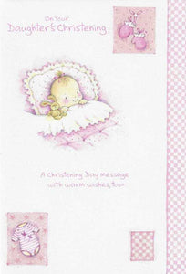 Christening Card - Daughter's Christening Day