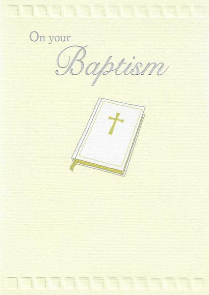 Christening Card - Baptism Bible