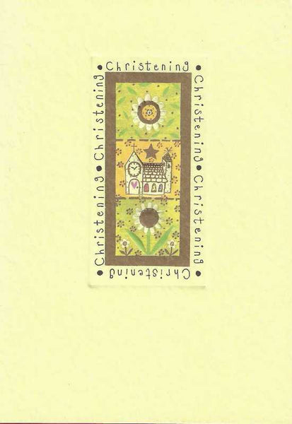 Christening Card - Sunflowers Church