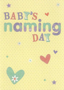 Christening Card - Baby's Naming Day