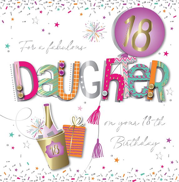 Daughter 18th Birthday - Daughter 18 8x8