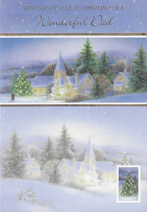 Christmas Card - Dad - Church Scene