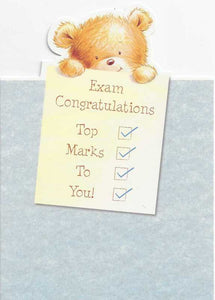 Congratulations Card - Exams - Top Marks To You