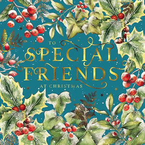 The Great British Card Company Christmas-Card-Special-Friends-Christmas-Foliage-All-Around, English Christmas Cards in France