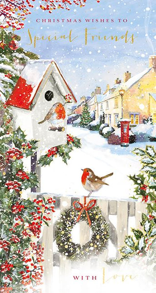 Ling Design Christmas Card - Special Friends - Festive Village, English Christmas Cards in France