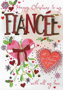 Christmas Card - Fiancée - All I Want For Christmas Is You