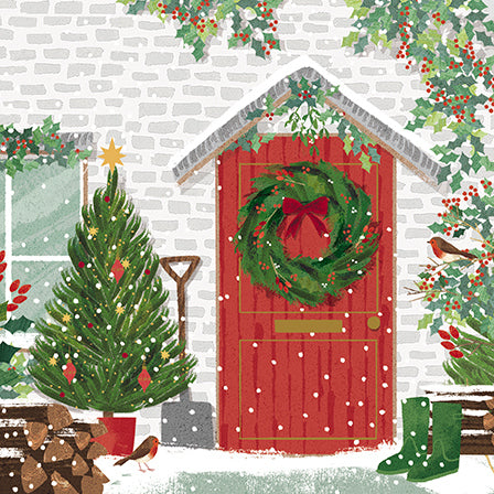 Charity Christmas Cards - Pack of 8 - Cottage Door