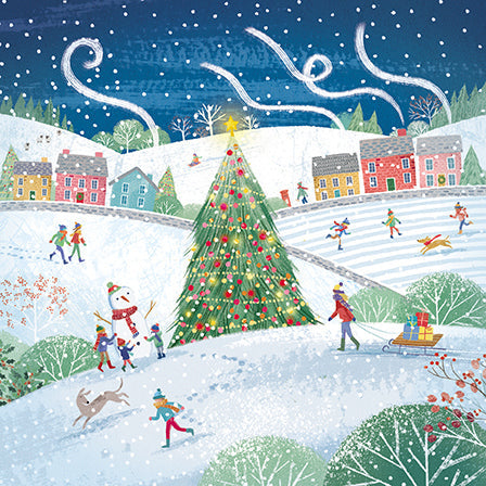 The Great British Card Company Charity Christmas Cards Pack of 8 Magical Christmas, English Christmas Cards in France