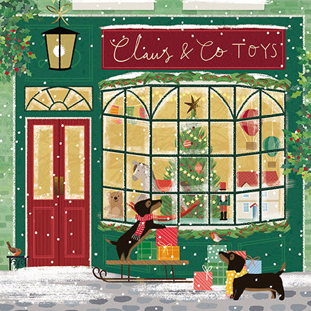 The Great British Card Company Charity Christmas Cards Pack of 8 Toy Shop, English Christmas Cards in France