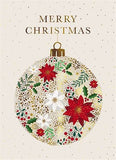 The Great British Card Company Christmas Cards - 8 Luxury Cards - Pattern All Over, Pattern Bauble, English Christmas Cards in France