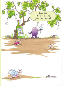 Humour Card - Through The Grapevine