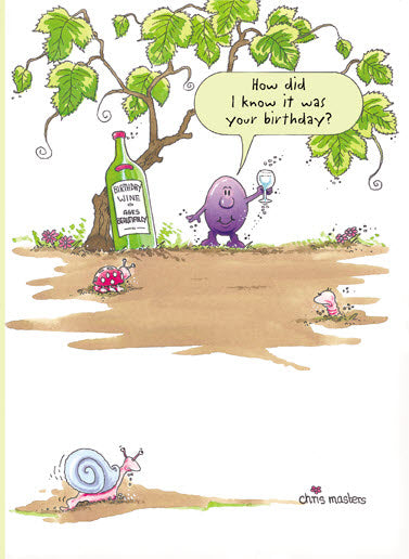 Humour Card - Through The Grapevine