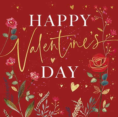 Valentine's Day Card - Valentine's from the Great British Card Company, English Cards in France