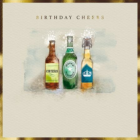 Birthday Card - Beers from the Great British Card Company, English Cards in France