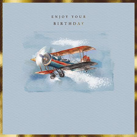 Birthday Card - Aeroplane from the Great British Card Company, English Cards in France