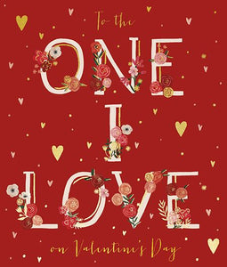 Valentine's Day Card - One I Love - One I Love from the Great British Card Company, English Cards in France