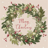 The Great British Card Company Christmas Cards - 10 Cards - Wreath, Tree, English Christmas Cards In France