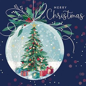 The Great British Card Company Christmas Cards - 10 Cards - Christmas Tree, Christmas Bauble, English Christmas Cards In France