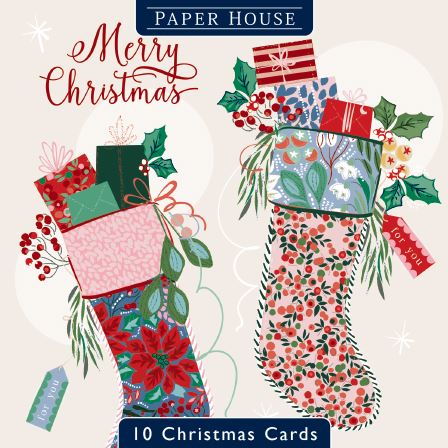 The Great British Card Company Christmas Cards - 10 Cards - Christmas Stockings, Christmas Presents, English Christmas Cards in France