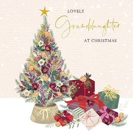 Ling Design Christmas Card - Granddaughter - Christmas Morning, English Christmas Cards in France