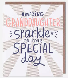 Granddaughter Birthday -Sparkle Special Day from Pigment Productions, English Cards in France