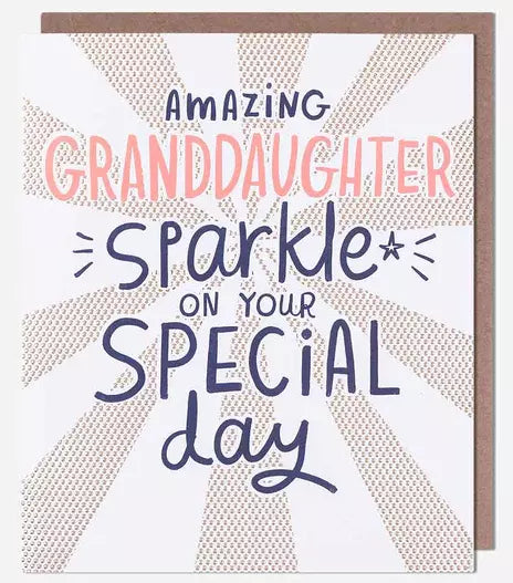Granddaughter Birthday -Sparkle Special Day from Pigment Productions, English Cards in France