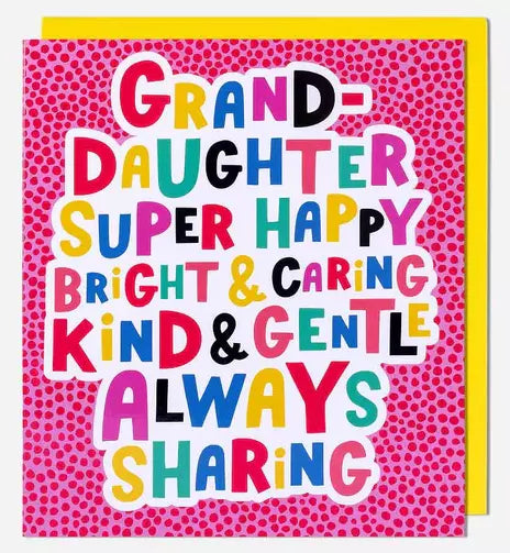 Granddaughter Birthday - Super Happy Bright from Pigment Productions, English Cards in France