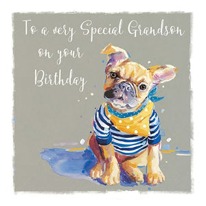 Grandson Birthday - Bonjour from Ling Design, English Cards in France