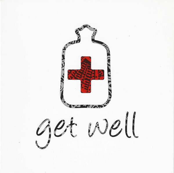 Get Well Soon Card - Medicine Bottle