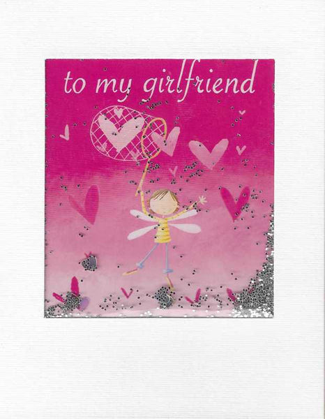 Girlfriend Card - Fairy Hearts