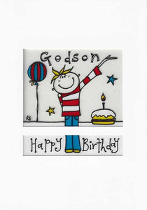 Godson Birthday - Balloon & Cake