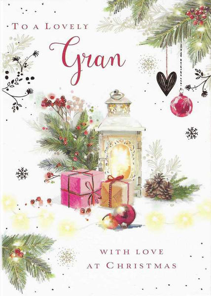 Christmas Card - Gran - Christmas Lights